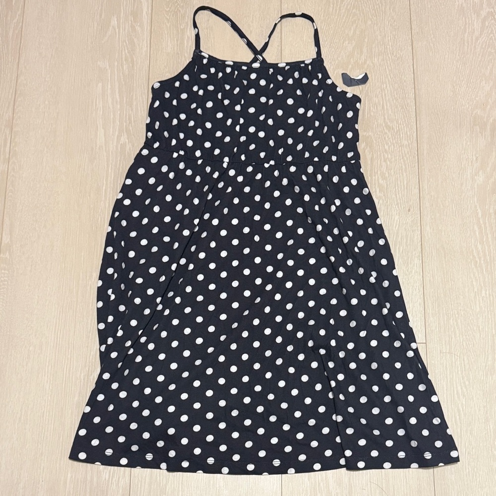 Melrose and Market Gray and White Patterned Dress